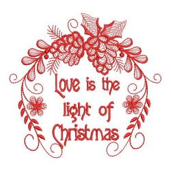 Redwork Merry and Bright 03(Lg) machine embroidery designs