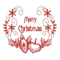 Redwork Merry and Bright 06(Md) machine embroidery designs