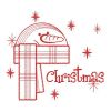 Redwork Christmas Snowman 12(Lg)