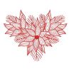 Redwork Poinsettia 06(Lg)