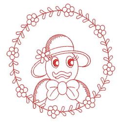 Redwork Spring Duck 07(Lg) machine embroidery designs