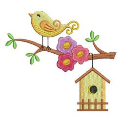 Colorful Birds 02 machine embroidery designs