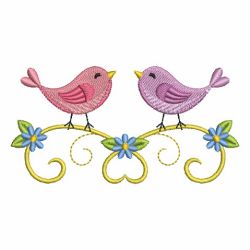 Colorful Birds 12 machine embroidery designs