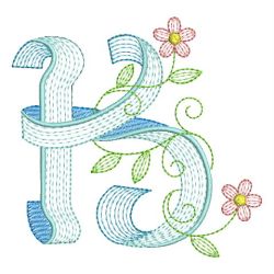 Rippled Alphabet 11 machine embroidery designs