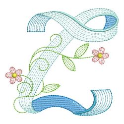 Rippled Alphabet 26 machine embroidery designs