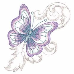 Baroque Butterfly 01(Md) machine embroidery designs