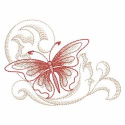 Baroque Butterfly 08(Md) machine embroidery designs