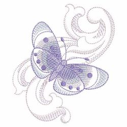 Baroque Butterfly 09(Md) machine embroidery designs