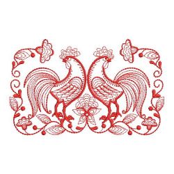 Redwork Chickens 06(Lg)