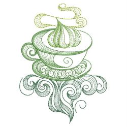 Rippled Tea Time 04(Md) machine embroidery designs