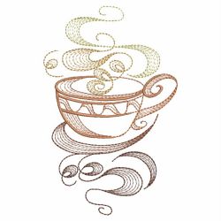 Rippled Tea Time 05(Sm) machine embroidery designs