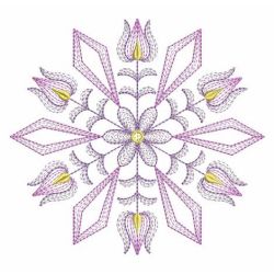 Rippled Flower Quilt 02(Lg) machine embroidery designs