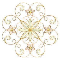 Rippled Flower Quilt 07(Sm) machine embroidery designs