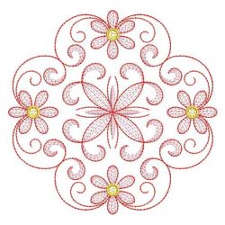Rippled Flower Quilt 09(Md) machine embroidery designs