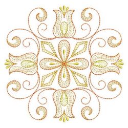 Rippled Flower Quilt 10(Lg) machine embroidery designs