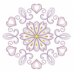 Rippled Flower Quilt 12(Lg) machine embroidery designs