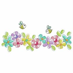 Spring Borders 01 machine embroidery designs
