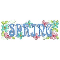 Spring Borders 04 machine embroidery designs