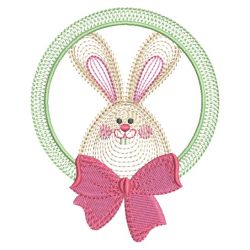 Rippled Easter Bunny 03 machine embroidery designs