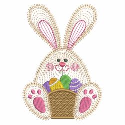 Rippled Easter Bunny 04 machine embroidery designs