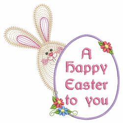 Rippled Easter Bunny 06 machine embroidery designs
