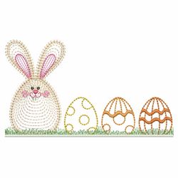 Rippled Easter Bunny 09 machine embroidery designs