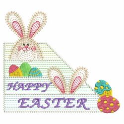 Rippled Easter Bunny 12 machine embroidery designs