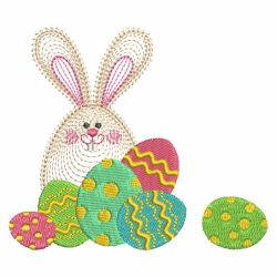 Rippled Easter Bunny 13 machine embroidery designs
