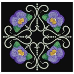 Pansy Quilts 01(Sm) machine embroidery designs