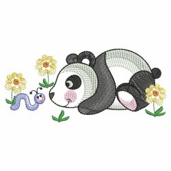 Cute Panda 02(Md) machine embroidery designs