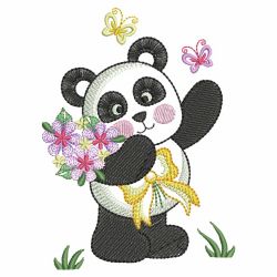 Cute Panda 03(Md) machine embroidery designs