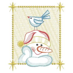 Christmas Snowman 07(Md) machine embroidery designs