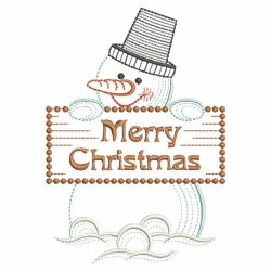 Christmas Snowman 11(Md) machine embroidery designs