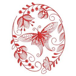 Redwork Rippled Butterfly 01(Md) machine embroidery designs