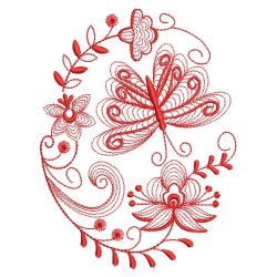 Redwork Rippled Butterfly 05(Sm) machine embroidery designs