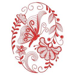 Redwork Rippled Butterfly 12(Lg)