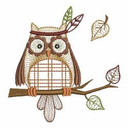 Thanksgiving Owls 04 machine embroidery designs