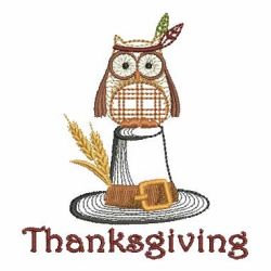 Thanksgiving Owls 12 machine embroidery designs