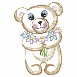 Rippled Teddy Bear 01(Lg) machine embroidery designs