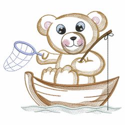 Rippled Teddy Bear 02(Lg) machine embroidery designs