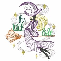 Rippled Halloween Witch 10(Lg) machine embroidery designs