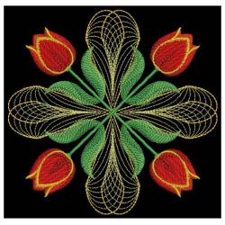Rippled Tulip Quilt 02(Md) machine embroidery designs