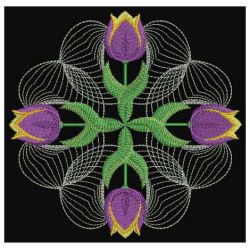 Rippled Tulip Quilt 03(Lg) machine embroidery designs