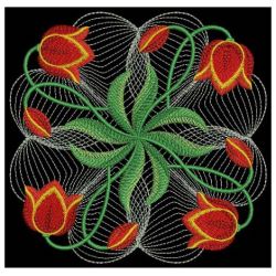 Rippled Tulip Quilt 07(Sm) machine embroidery designs