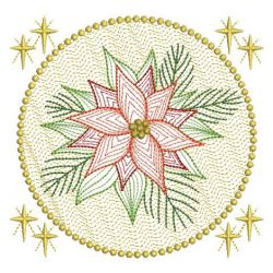 Rippled Christmas Poinsettia 01(Md) machine embroidery designs