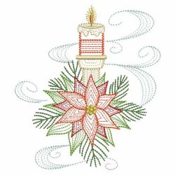 Rippled Christmas Poinsettia 03(Lg) machine embroidery designs