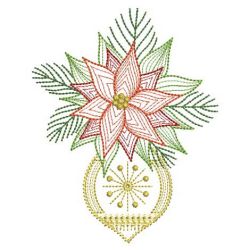 Rippled Christmas Poinsettia 04(Md) machine embroidery designs