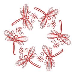 Redwork Dragonfly 03(Lg)