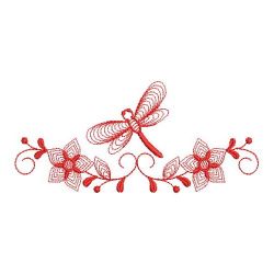 Redwork Dragonfly 10(Sm) machine embroidery designs