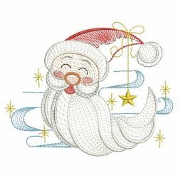 Rippled Santa(Md) machine embroidery designs